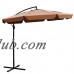 ALEKO UMB10FTTN 10' Adjustable Outdoor Garden Patio Banana Hanging Umbrella, Tan   556183811